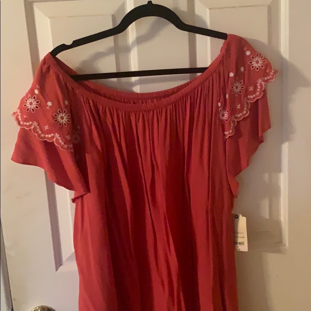 Off the shoulder shirt